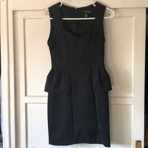 Forever 21 black peplum dress